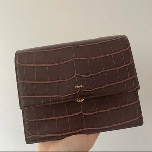 JW PEI Mini Flag Bag - Brown Croc
